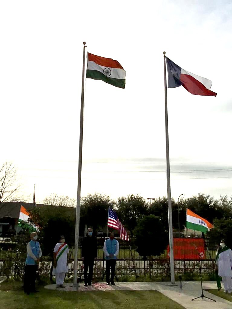 Consul General participated in the 72nd Republic Day celebrations at Gujarati Samaj of Houston on 26th January, 2021